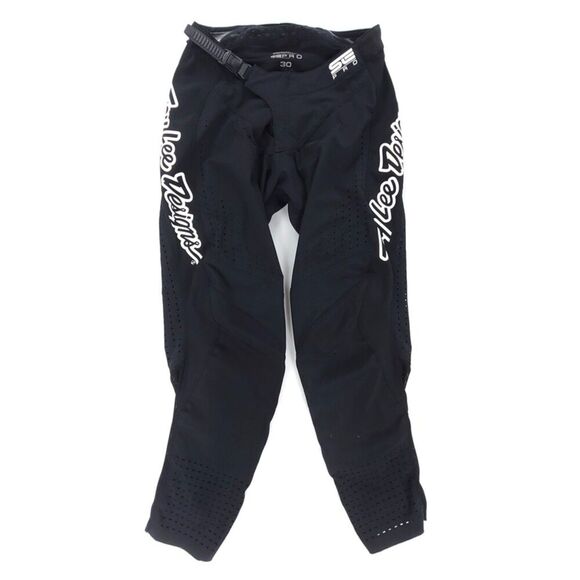 TROY LEE SE PRO Leather Padded Motocross Racing Pants 30 Black BMX ATV Dirt Bike